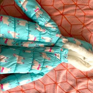 Brand New w/tags. Carter’s toddler llama coat